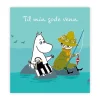 Mummi kort dobbelt Til min gode venn blå