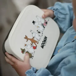 Mummi matboks metall 17,5x13,5 cm familie beige