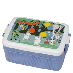 Mummi matboks 18,5x12 cm festligheter blå