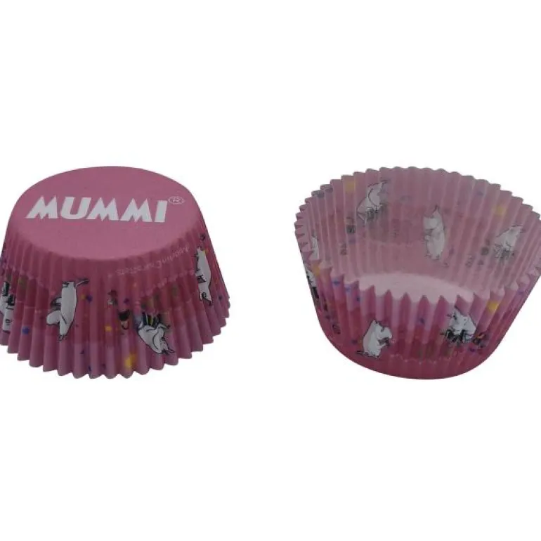 Mummi muffinsform 50 stk rosa