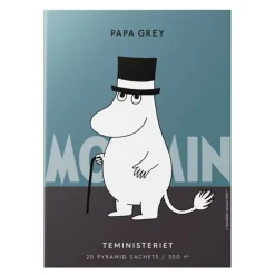 Mummi pyramideposer Mummipappa Grey svart te appelsin 20 stk