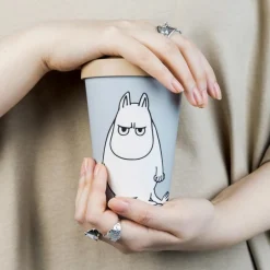 Mummi reisekopp 45 cl Mummitroll sint grå