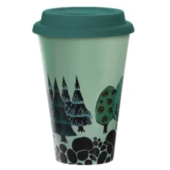 Mummi reisekopp 45 cl Mummitroll på eventyr grønn