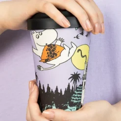 Mummi reisekopp 45 cl Mummitroll jungel lilla