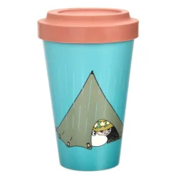 Mummi reisekopp 45 cl Mummitroll og Snusmumrikken camping blå