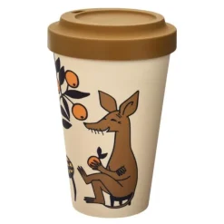 Mummi reisekopp 45 cl Sniff spiser appelsiner beige