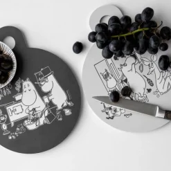 Mummi skjærebrett 20x25 cm på kjøkkenet svart/grå