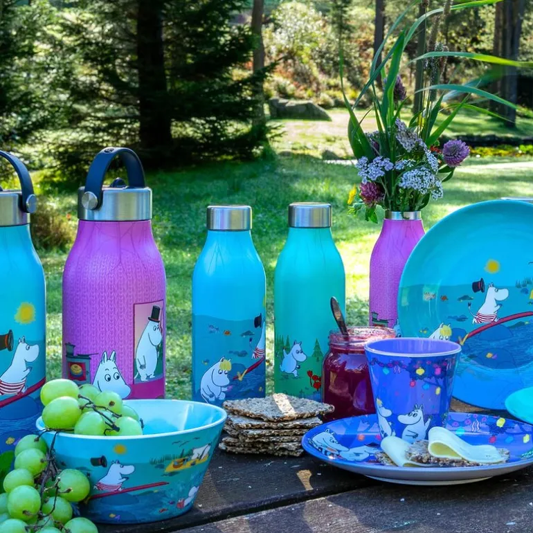 Mummi skål 15 cm moomin playing on the beach