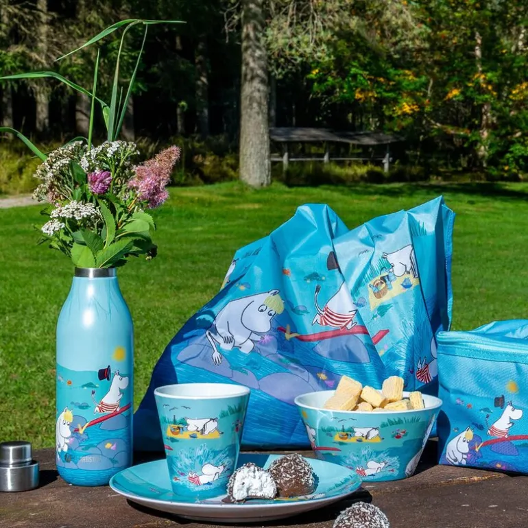 Mummi tallerken 22,5 cm moomin playing on the beach