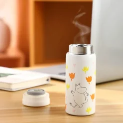 Mummi termokopp 20 cl blomster hvit