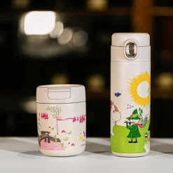 Mummi termokopp 32 cl rosa/hvit