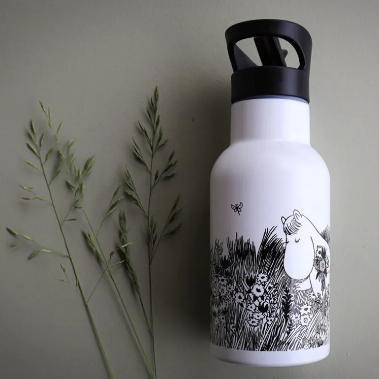 Mummi vannflaske 0,34L graphic hvit/svart