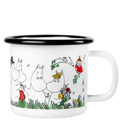 Mummikopp Emalje 15 cl Glad Familie hvit