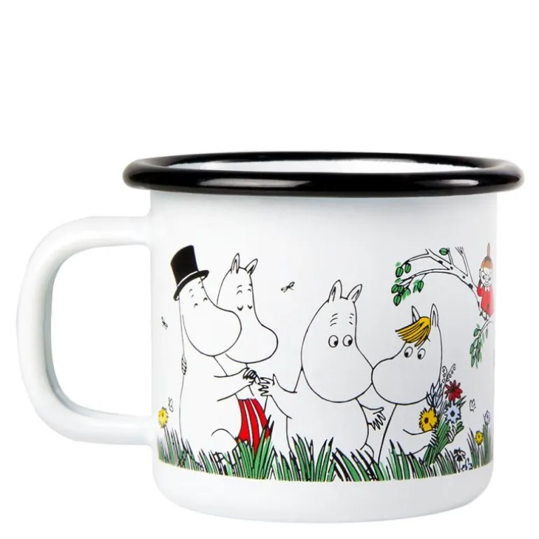 Mummikopp Emalje 15 cl Glad Familie hvit