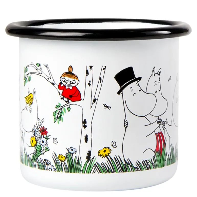 Mummikopp Emalje 15 cl Glad Familie hvit