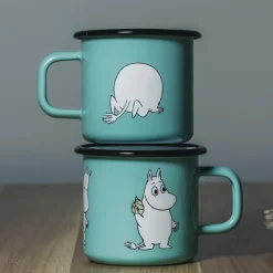 Mummikopp Emalje 37 cl Mummitrollet mint