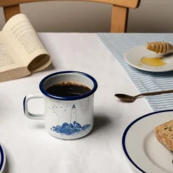 Mummikopp Emalje 37 cl sjømenn hvit