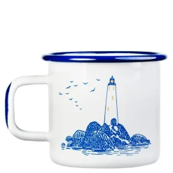 Mummikopp Emalje 37 cl sjømenn hvit