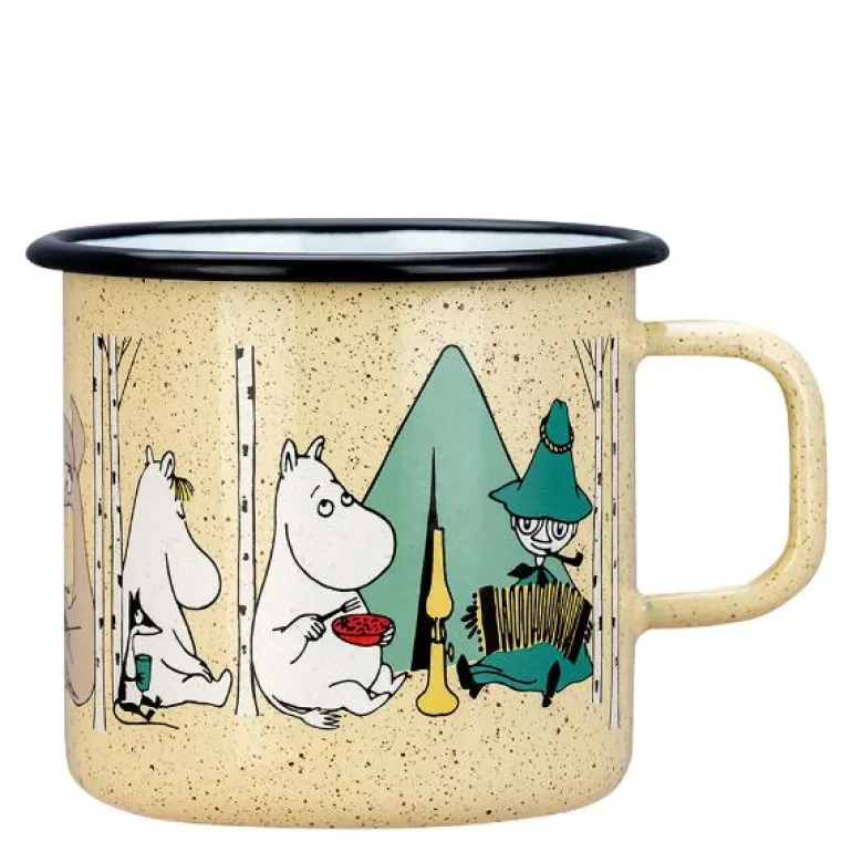 Mummikopp Emalje 80 cl telttur gul