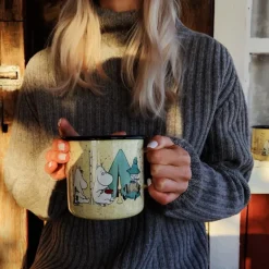 Mummikopp Emalje 80 cl telttur gul