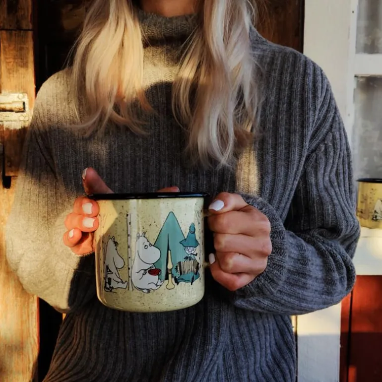 Mummikopp Emalje 80 cl telttur gul