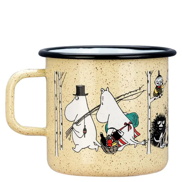 Mummikopp Emalje 80 cl telttur gul