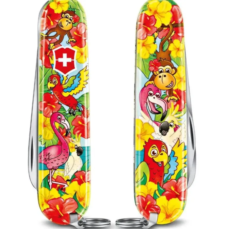 My first victorinox lommekniv 9 funksjoner flamingo