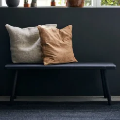 Nadi benk 120x38x43 cm svart