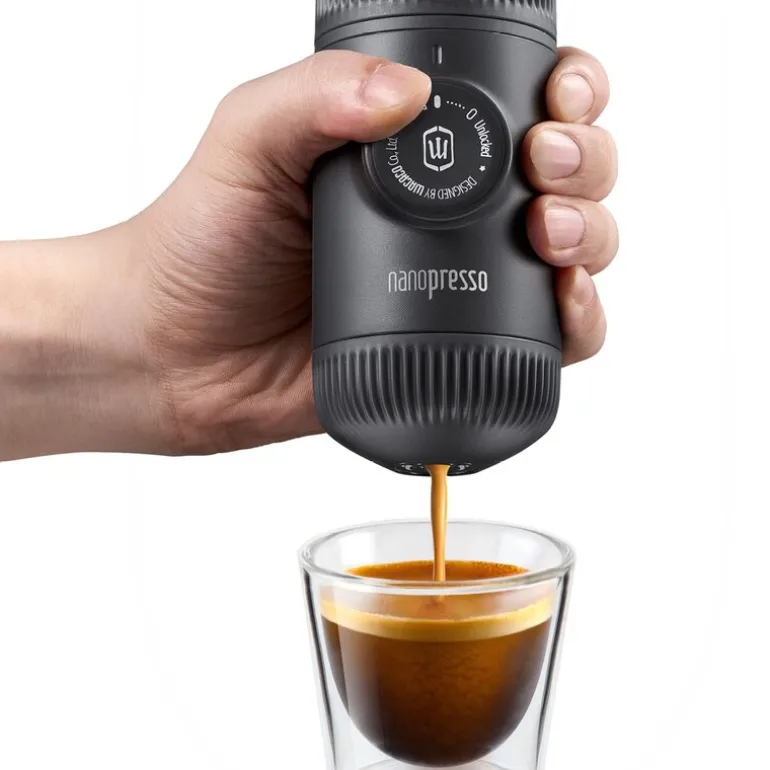 Nanopresso bærbar espressomaskin grå