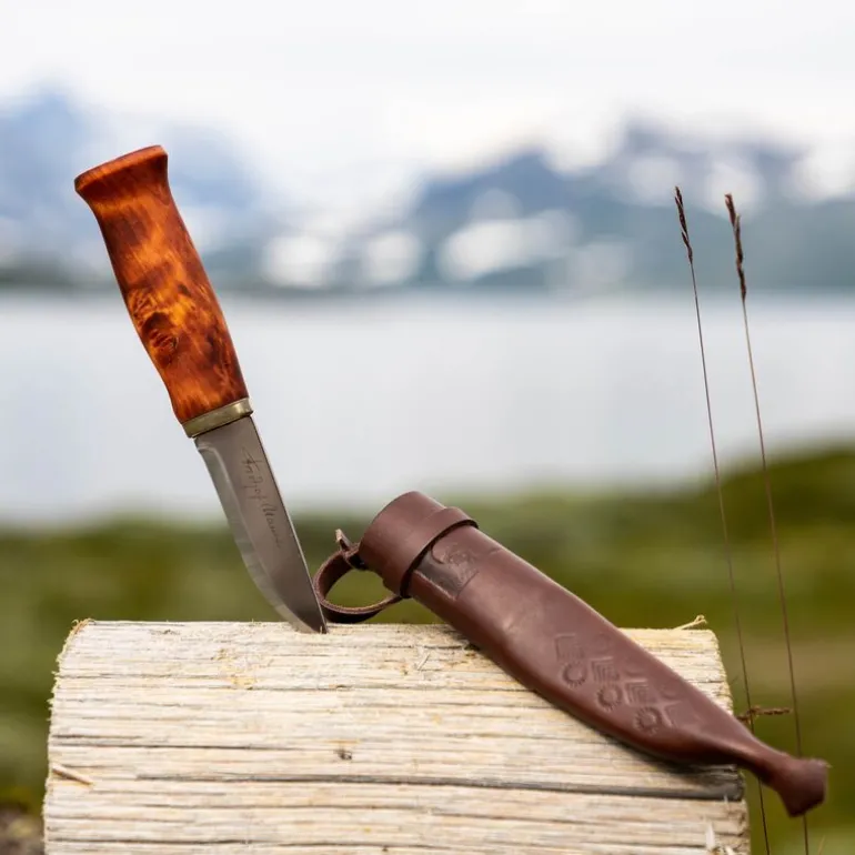 Nansen tollekniv 21 cm masurbjørk