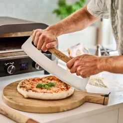 Napo pizzakutter 35 cm natur/børstet