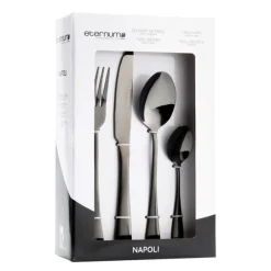 Napoli bestikksett 16 deler svart