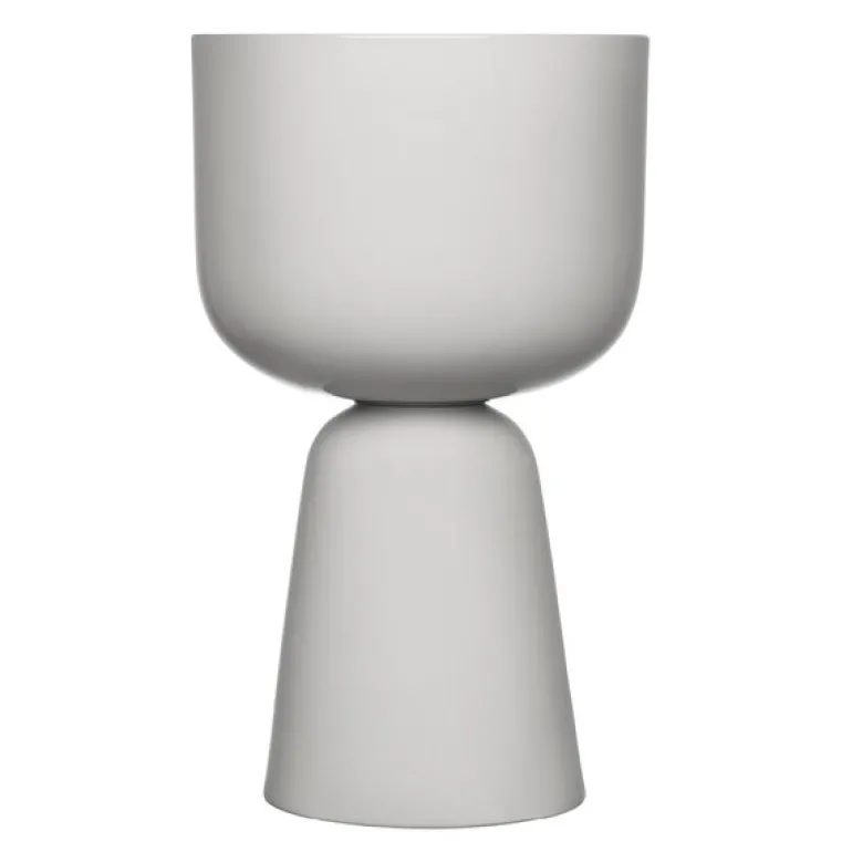 Nappula blomsterpotte 26x15,5 cm lysgrå