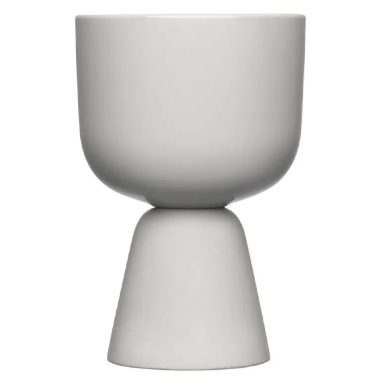 Nappula blomsterpotte 19x12,5 cm lysgrå