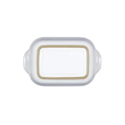 Natural Canvas liten rektangulær ildfast form naturlig