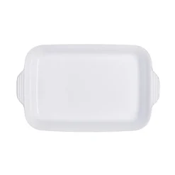 Natural Canvas stor rektangulær ildfast form naturlig