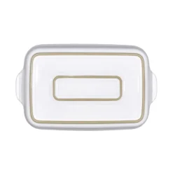 Natural Canvas stor rektangulær ildfast form naturlig