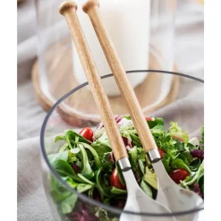 Nature salatbestikk 2 stk tre/rustfri