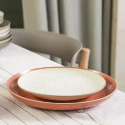 Nature tallerken 27 cm coral