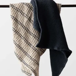 Nella håndkle vaflet 50x70 cm blue