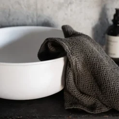 Nella håndkle vaflet 50x70 cm taupe