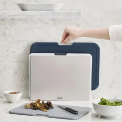 Nest skjærebrett 3 stk blå store