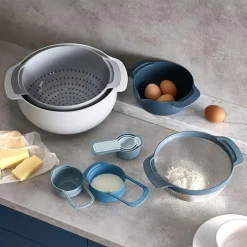 Nest Sky bollesett 9 stk blåtoner