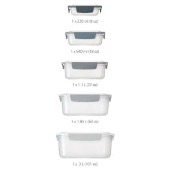 Nest sky oppbevaringssett 5 stk