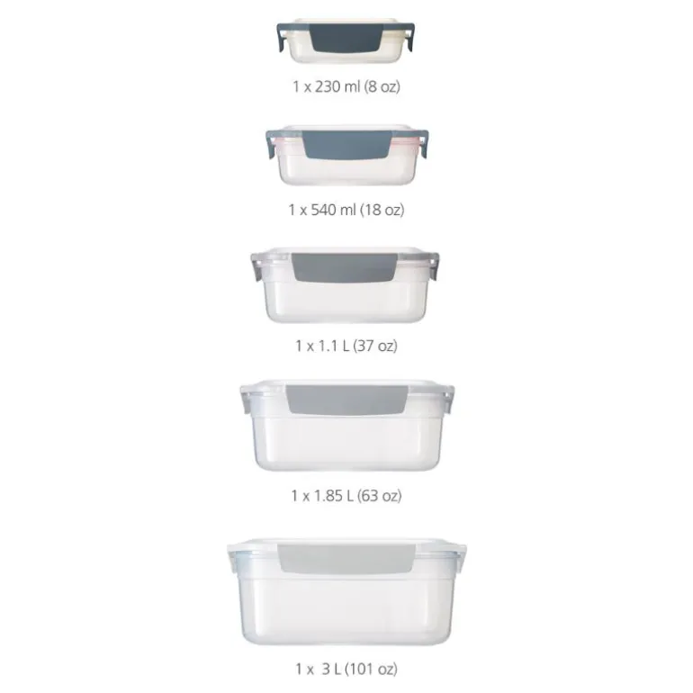 Nest sky oppbevaringssett 5 stk