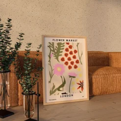 NKTN poster 30x40 cm flower market london