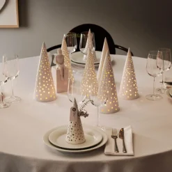 Nobili juletre 18 cm snehvit