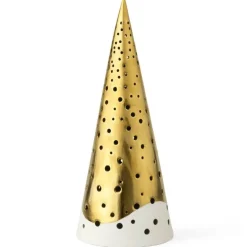 Nobili telyslykt høy 25,5 cm gull