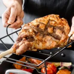 Non-stick langpanne med rist 40x28 cm