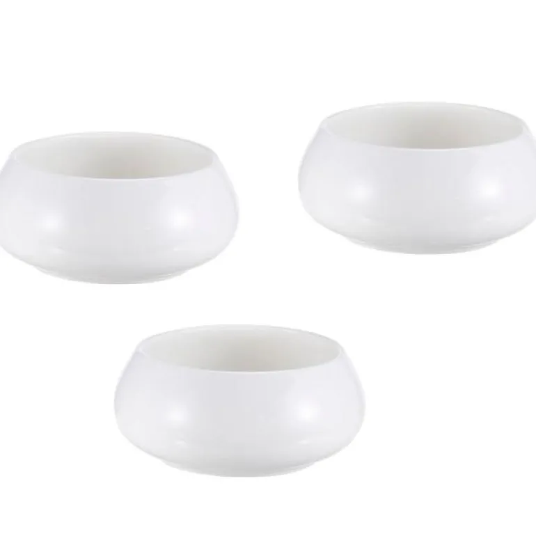 Nor skål 3 stk 0,14L hvit